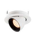 SLV LED Ceiling recessed luminaire NUMINOS GIMBLE S, 2700K, 55, white/black