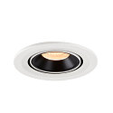 SLV LED Ceiling recessed luminaire NUMINOS GIMBLE S, 2700K, 55, white/black