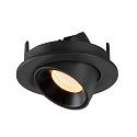 SLV LED Ceiling recessed luminaire NUMINOS GIMBLE S, 3000K, 55, black