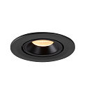 SLV LED Ceiling recessed luminaire NUMINOS GIMBLE S, 3000K, 55, black