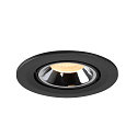 SLV LED Ceiling recessed luminaire NUMINOS GIMBLE S, 3000K, 55, black/chrome