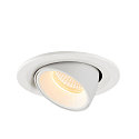 SLV LED Ceiling recessed luminaire NUMINOS GIMBLE S, 3000K, 20, white