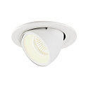 Apparecchio da incasso a soffitto NUMINOS GIMBLE S, Bianco