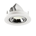 SLV LED Ceiling recessed luminaire NUMINOS GIMBLE S, 4000K, 20, white/chrome