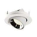 SLV LED Ceiling recessed luminaire NUMINOS GIMBLE S, 4000K, 20, white/chrome
