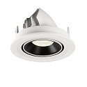 SLV LED Ceiling recessed luminaire NUMINOS GIMBLE S, 4000K, 40, white/black