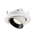 SLV LED Ceiling recessed luminaire NUMINOS GIMBLE S, 4000K, 40, white/black