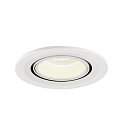 SLV LED Ceiling recessed luminaire NUMINOS GIMBLE S, 4000K, 40, white