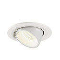SLV LED Ceiling recessed luminaire NUMINOS GIMBLE S, 4000K, 40, white