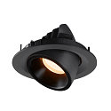 SLV LED Ceiling recessed luminaire NUMINOS GIMBLE M, 2700K, 55, black