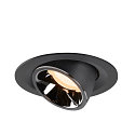 SLV Apparecchio da incasso a soffitto NUMINOS GIMBLE M, Cromo, Nero
