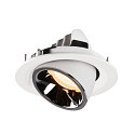 SLV LED Ceiling recessed luminaire NUMINOS GIMBLE M, 2700K, 40, white/chrome