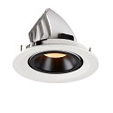 SLV LED Ceiling recessed luminaire NUMINOS GIMBLE M, 2700K, 55, white/black
