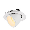 SLV LED Ceiling recessed luminaire NUMINOS GIMBLE M, 3000K, 20, white