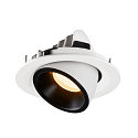 SLV Apparecchio da incasso a soffitto NUMINOS GIMBLE M, Nero, Bianco