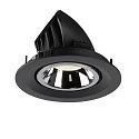 SLV LED Ceiling recessed luminaire NUMINOS GIMBLE M, 4000K, 40, black/chrome