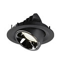 SLV LED Ceiling recessed luminaire NUMINOS GIMBLE M, 4000K, 40, black/chrome