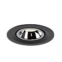 SLV LED Ceiling recessed luminaire NUMINOS GIMBLE M, 4000K, 40, black/chrome