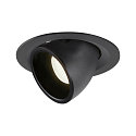 LED Ceiling recessed luminaire NUMINOS GIMBLE M, 4000K, 55, black
