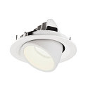 SLV LED Ceiling recessed luminaire NUMINOS GIMBLE M, 4000K, 20, white