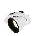 SLV LED Ceiling recessed luminaire NUMINOS GIMBLE M, 4000K, 40, white/black