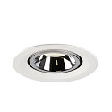 SLV LED Ceiling recessed luminaire NUMINOS GIMBLE M, 4000K, 40, white/chrome