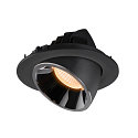SLV LED Deckeneinbauleuchte NUMINOS GIMBLE L, 2700K, 20, Schwarz / Chrom