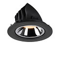 SLV LED Ceiling recessed luminaire NUMINOS GIMBLE L, 2700K, 55, black/chrome