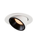 SLV Apparecchio da incasso a soffitto NUMINOS GIMBLE L, Nero, Bianco