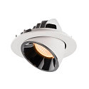 SLV LED Ceiling recessed luminaire NUMINOS GIMBLE L, 2700K, 40, white/chrome