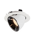 SLV LED Ceiling recessed luminaire NUMINOS GIMBLE L, 2700K, 40, white/chrome