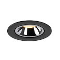 SLV LED Ceiling recessed luminaire NUMINOS GIMBLE L, 3000K, 20, black/chrome