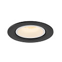 SLV LED Deckeneinbauleuchte NUMINOS GIMBLE L, 3000K, 55, Schwarz / Wei
