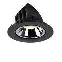 SLV LED Ceiling recessed luminaire NUMINOS GIMBLE L, 4000K, 20, black/chrome