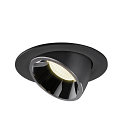 SLV LED Ceiling recessed luminaire NUMINOS GIMBLE L, 4000K, 20, black/chrome