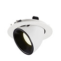 SLV LED Ceiling recessed luminaire NUMINOS GIMBLE L, 4000K, 55, white/black