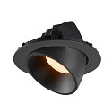 SLV LED Ceiling recessed luminaire NUMINOS GIMBLE XL, 2700K, 20, black