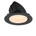SLV LED Ceiling recessed luminaire NUMINOS GIMBLE XL, 2700K, 40, black/white