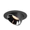 SLV Apparecchio da incasso a soffitto NUMINOS GIMBLE XL, Cromo, Nero
