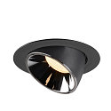SLV Apparecchio da incasso a soffitto NUMINOS GIMBLE XL, Cromo, Nero