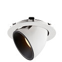 SLV LED Ceiling recessed luminaire NUMINOS GIMBLE XL, 3000K, 55, white/black