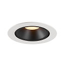 SLV LED Ceiling recessed luminaire NUMINOS GIMBLE XL, 3000K, 55, white/black