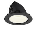 SLV Apparecchio da incasso a soffitto NUMINOS GIMBLE XL, Nero, Bianco