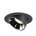 SLV LED Ceiling recessed luminaire NUMINOS GIMBLE XL, 4000K, 20, black/chrome