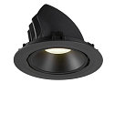 SLV LED Ceiling recessed luminaire NUMINOS GIMBLE XL, 4000K, 55, black