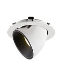 SLV LED Ceiling recessed luminaire NUMINOS GIMBLE XL, 4000K, 20, white/black