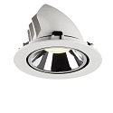 SLV LED Ceiling recessed luminaire NUMINOS GIMBLE XL, 4000K, 55, white/chrome