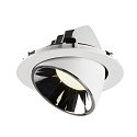 SLV LED Ceiling recessed luminaire NUMINOS GIMBLE XL, 4000K, 55, white/chrome