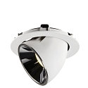 SLV LED Ceiling recessed luminaire NUMINOS GIMBLE XL, 4000K, 55, white/chrome