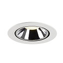 SLV LED Ceiling recessed luminaire NUMINOS GIMBLE XL, 4000K, 55, white/chrome